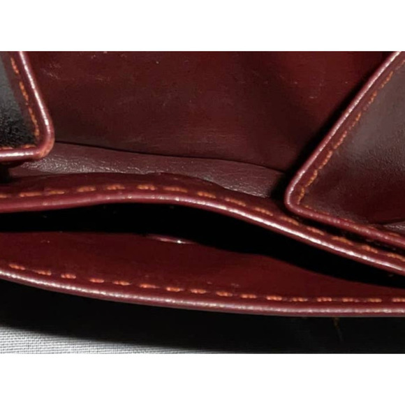 Cartier Burgundy Wine Leather Logo-embossed Coin Purse Mini Wallet - Picture 10 of 13